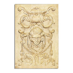 Inviting Home - Oracle cherry door panel - Hand carved door panel; 13-1/8"W X 19-3/8"H x 7/8"D Wood panels are hand carved from premium selected hardwoods: hard maple cherry and white oak. Panels are carved in deep relief design to achieve the highest degree of quality and details. Carved wood panels are triple sanded ready to accept stain or paint. These wood panels are perfect for wall applications cabinet doors finishing touches on the custom cabinets.