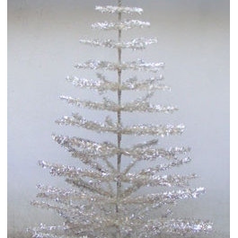 This is a new tree, a great replica of the retro classic silver tree 