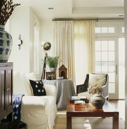Living Room Table on Think Table Skirts Are Dated And Dowdy  These 8 Tailored Examples Will