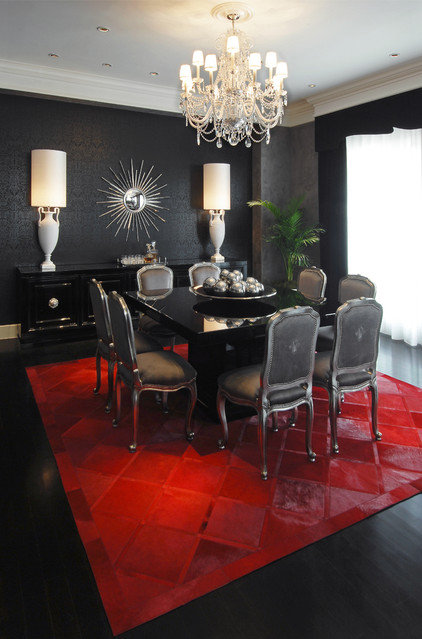 Contemporary Dining Room by Habachy Designs