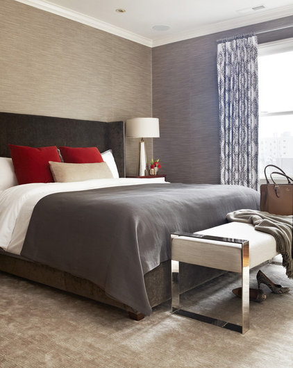 transitional bedroom by Niche Interiors