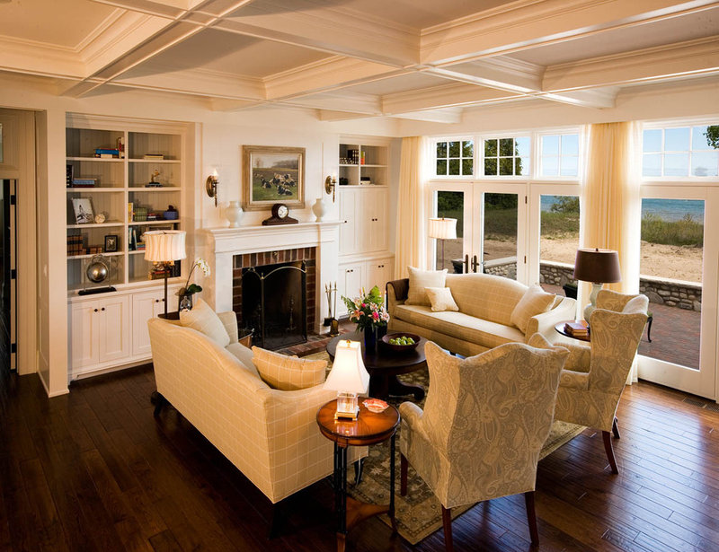 traditional living room by Mitch Wise Design,Inc.