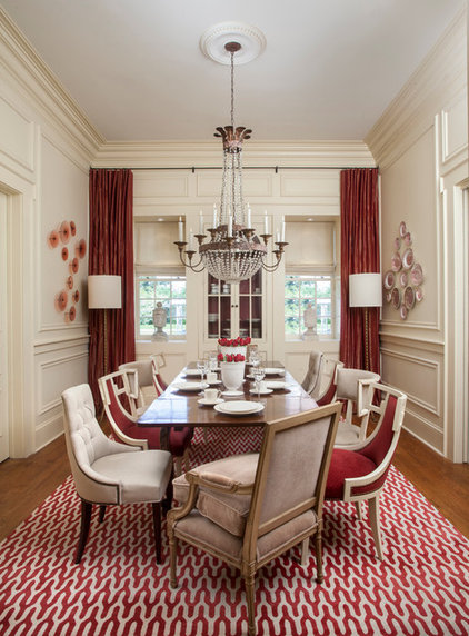 traditional dining room by TY LARKINS INTERIORS