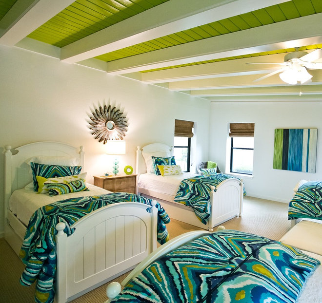 Beach Style Bedroom by Robin Gonzales Interiors