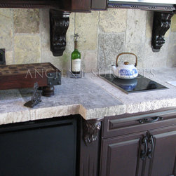 Antique Thick Limestone Countertops Aka Foundation Slabs Images