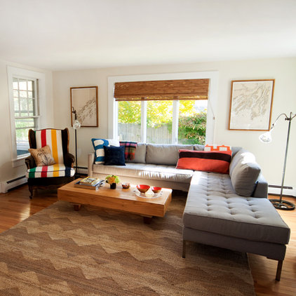 eclectic living room by Landing Design & Development