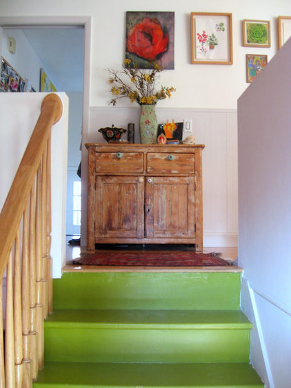 eclectic staircase by Tamar Schechner