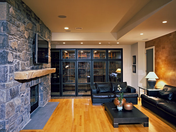 Contemporary Wine Cellar by Wyant Architecture