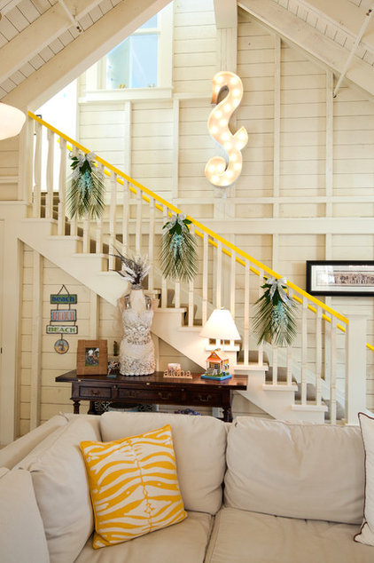 eclectic staircase by Janet Paik