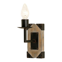 Currey and Company - Eufaula Wall Sconce, 1 Light - Rustic style has grown up to mean ...