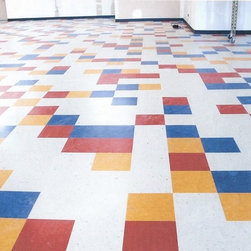 vinyl rainbow flooring eclectic azrock tile