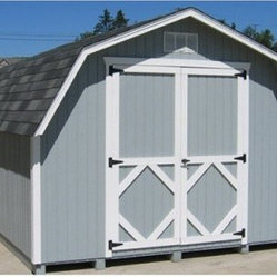 Cottage 10 x 8 ft. Classic Wood Gambrel Barn Panelized Storage Shed 