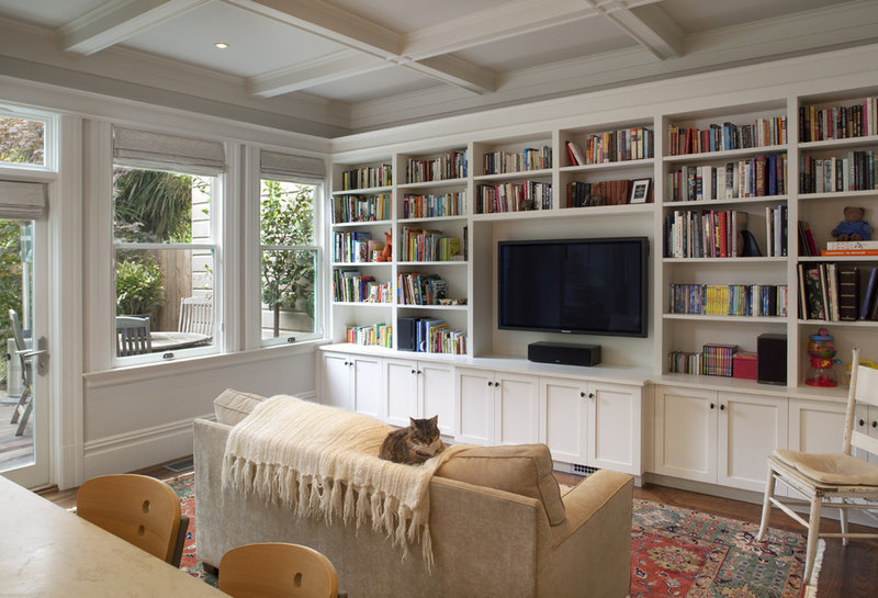 traditional family room by Gast Architects