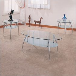 Table Set - Coaster - Coffee Table Sets - 7635 - A round side table 