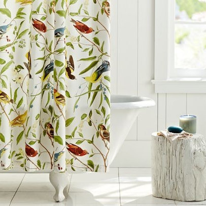Country Style Curtains For Living Room Fabric Shower Curtains
