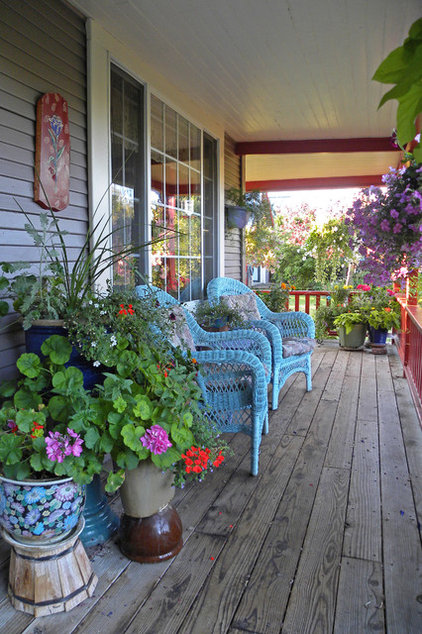 eclectic porch by Sarah Greenman