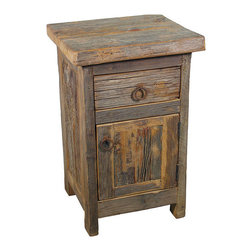 - Barn Wood Nightstand - Our Rustic Reclaimed Barn Wood night stand 