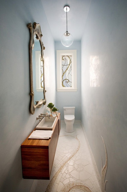 contemporary powder room by Marsh and Clark Design