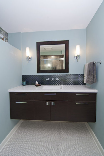 modern bathroom by White Crane Construction