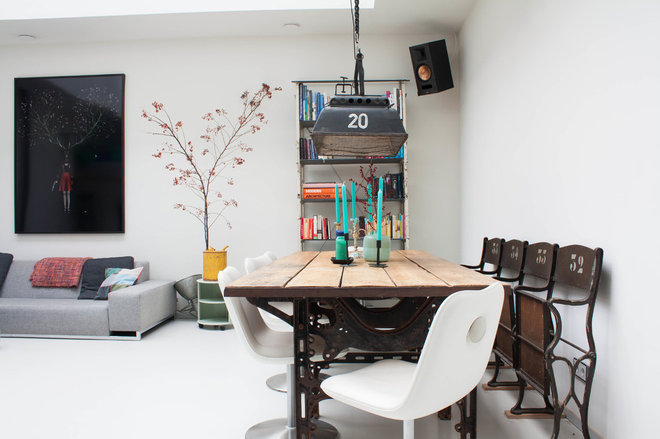 eclectic dining room by Louise de Miranda