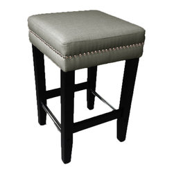 JR Home Products Ltd. - 26in Counter Stool - 2 Pack, Charcoal Grey