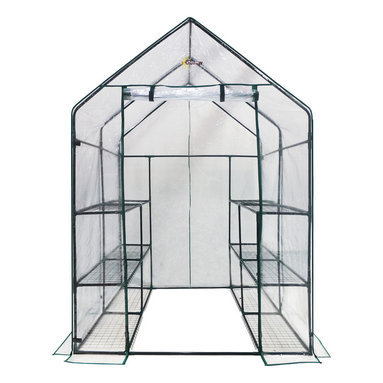 oGrow oGrow® Deluxe Walk In 6 Tier 12 Shelf Portable Greenhouse greenhouse plastic white vs clear oGrow oGrow® Deluxe Walk In 6 Tier 12 Shelf Portable Greenhouse greenhouse plastic white vs clear