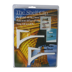 Expo Design Inc - The Shelf Clip for 3/8"-1/2" thick shelves, Gloss 