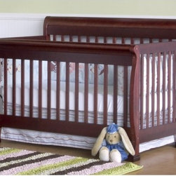 DaVinci - Kalani 4-in-1 Convertible Crib with Toddler Rail in Cherry -