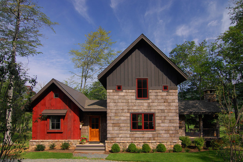 rustic exterior by Christopher Kellie Design Inc.