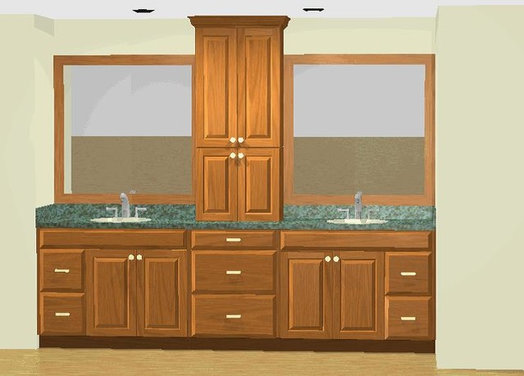 How wide should vanity light be? Two-light or three-light?