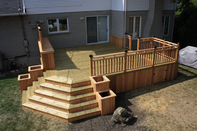 Deck ideas for corner backyard