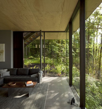 Contemporary Living Room by Quantum Windows & Doors, Inc.