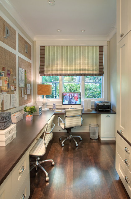 traditional home office by Polsky Perlstein Architects