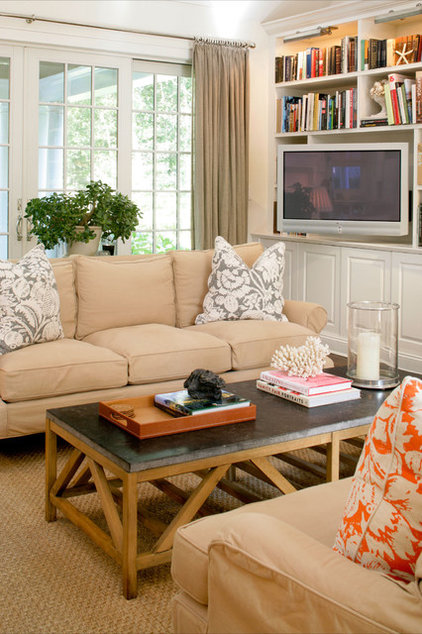 eclectic family room by Design House