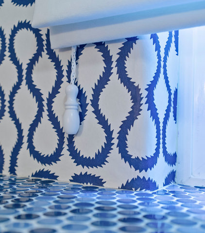 Transitional Bathroom by Seldin Design Studios