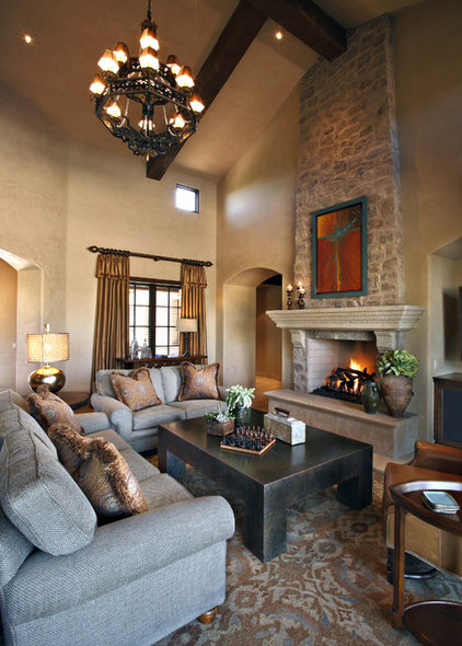 traditional living room by Linda Seeger Interior Design