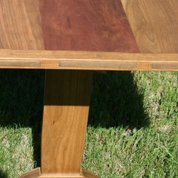  Home - Cherry Trestle Table - Cherry Shaker Style Trestle Dining Table