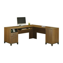 bush stanford computer desk with optional hutch 702 12