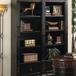 houzz home office executive bookcase