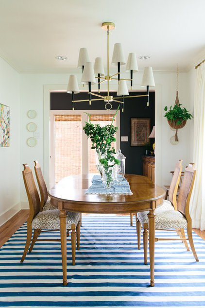 Eclectic Dining Room by Logan Killen Interiors