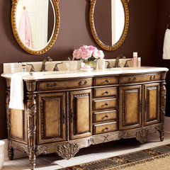 Double Sink Bathroom Vanities on Bathroom Vanities And Sink Consoles Traditional Bathroom Vanities
