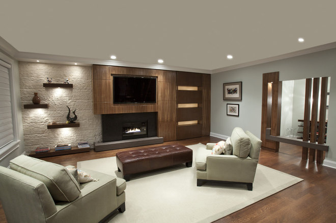 Contemporary Family Room by MB DESIGN &amp; BUILD