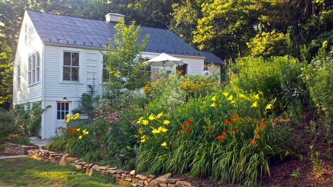 traditional exterior Virginia Countryside Cottage