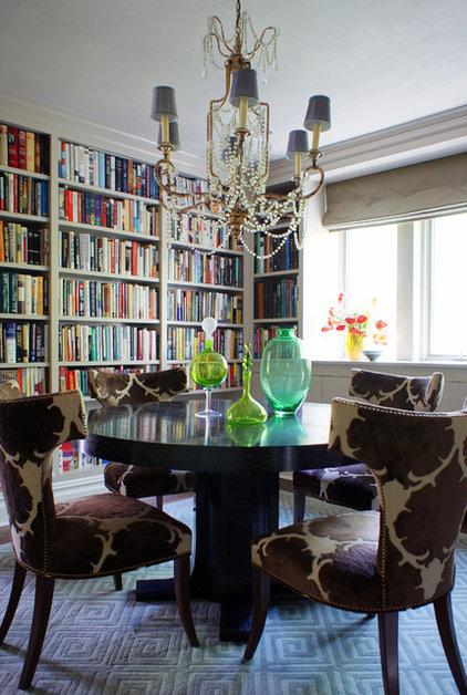 eclectic dining room by Christopher Burns Interiors