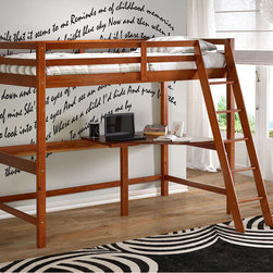 ... bed on top and a desk space on the bottom,making it perfect for a dorm