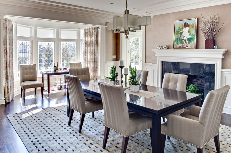 contemporary dining room by Karen Houghton Interiors