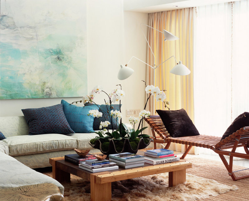 eclectic living room by Digs By Katie | Katie Leede & Company