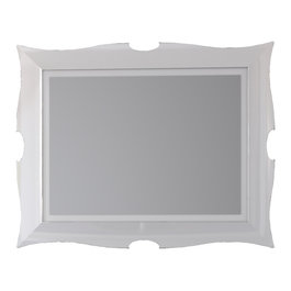 Bathroom Mirror Frames on Florencia 43 3  Bathroom Mirror With Frame  White