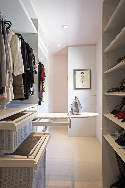 contemporary closet by Lisa Adams, LA Closet Design