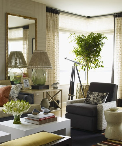 eclectic living room by Thom Filicia Inc.